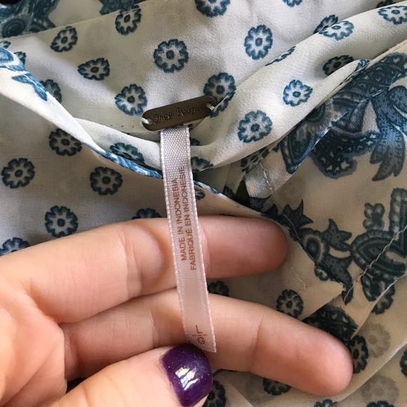 Free People sheer button down size L - Picture 4 of 8
